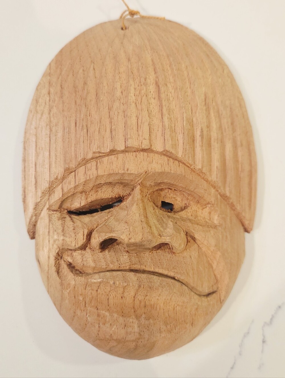 VTG Hand Carved Wood Mask Tribal Folk Art Expressive Face Wall Hanging Lot 5 HTF - Picture 4 of 8